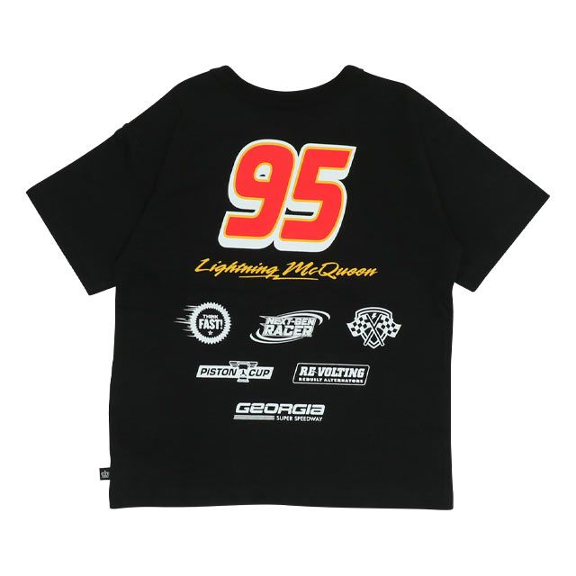 【ベビードール】カーズ 蓄光ロゴTシャツ 0316K / ライトニング・マックィーン ジャクソン・ストーム ベビーサイズ キッズ トップス 半袖 クルーネック カットソー 暗いところで光る 天竺素材