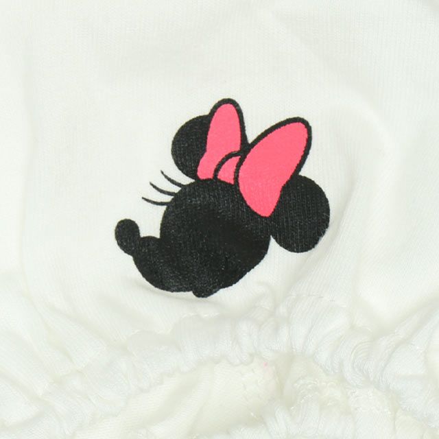 【ベビードール】ミニー Tシャツ＆チェックキャミセット 0319K / ベビーサイズ キッズ トップス コーデセット レイヤード 半袖 パフ袖 キャミソール 天竺素材 肩紐長さ調整可