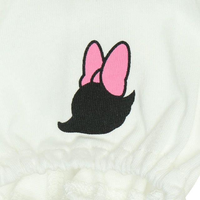 【ベビードール】デイジー Tシャツ＆チェックキャミセット 0319K / ベビーサイズ キッズ トップス コーデセット レイヤード 半袖 パフ袖 キャミソール 天竺素材 肩紐長さ調整可