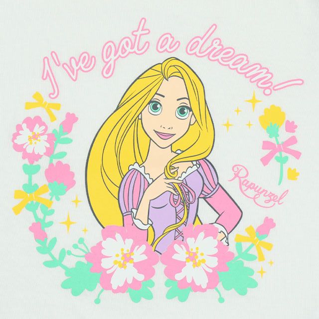 【ベビードール】ラプンツェル プリンセス / フリルTシャツ 0325K / キッズ ２重シフォンチュール袖 フェミニン ガーリー