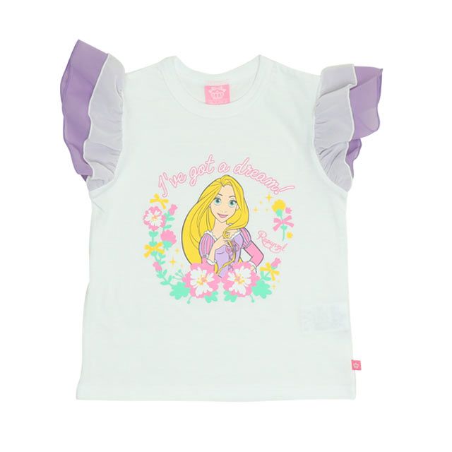 【ベビードール】ラプンツェル プリンセス / フリルTシャツ 0325K / キッズ ２重シフォンチュール袖 フェミニン ガーリー