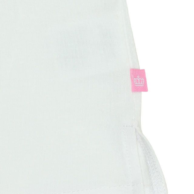 【ベビードール】ミニー デイジー 肩リボンTシャツ 0330K / ベビーサイズ キッズ トップス 半袖 肩出し ラメプリント 天竺素材