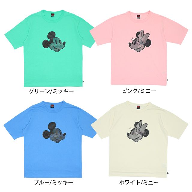公式 ショップディズニー ベビードール 親子お揃い ディズニー 立体プリンtシャツ 6540a ブルー ミッキー