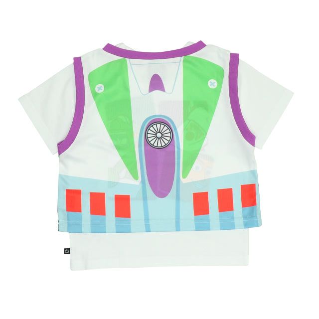 【ベビードール】バズ 親子お揃い なりきるベスト&times;キャラクターTシャツ 2点セット 0395K / バズライトイヤー トイ・ストーリー ベビーサイズ キッズ リンクコーデ ペアルック 親子コーデ トップス 半袖 クルーネック カットソー コーデセット コスプレ