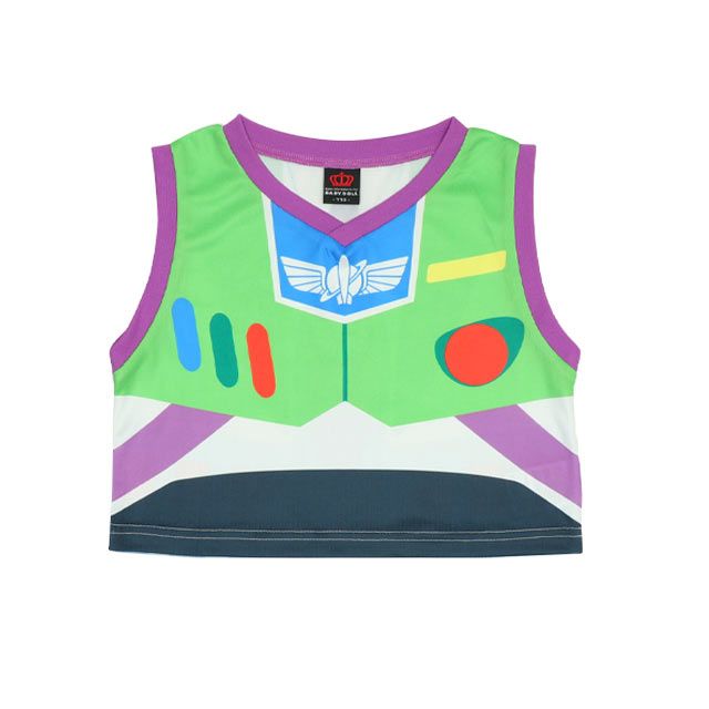 【ベビードール】バズ 親子お揃い なりきるベスト&times;キャラクターTシャツ 2点セット 0395K / バズライトイヤー トイ・ストーリー ベビーサイズ キッズ リンクコーデ ペアルック 親子コーデ トップス 半袖 クルーネック カットソー コーデセット コスプレ