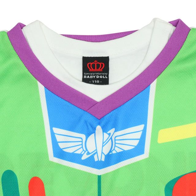 【ベビードール】バズ 親子お揃い なりきるベスト&times;キャラクターTシャツ 2点セット 0395K / バズライトイヤー トイ・ストーリー ベビーサイズ キッズ リンクコーデ ペアルック 親子コーデ トップス 半袖 クルーネック カットソー コーデセット コスプレ
