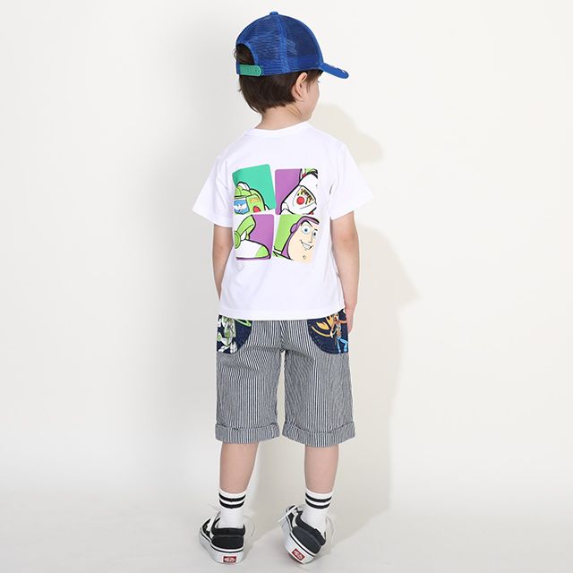 【ベビードール】バズ 親子お揃い なりきるベスト&times;キャラクターTシャツ 2点セット 0395K / バズライトイヤー トイ・ストーリー ベビーサイズ キッズ リンクコーデ ペアルック 親子コーデ トップス 半袖 クルーネック カットソー コーデセット コスプレ