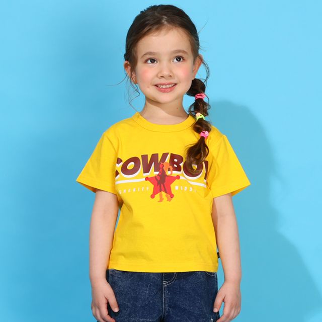 【ベビードール】ウッディ 親子お揃い なりきるベスト&times;キャラクターTシャツ 2点セット 0395K / トイ・ストーリー ベビーサイズ キッズ リンクコーデ ペアルック 親子コーデ トップス 半袖 クルーネック カットソー コーデセット コスプレ