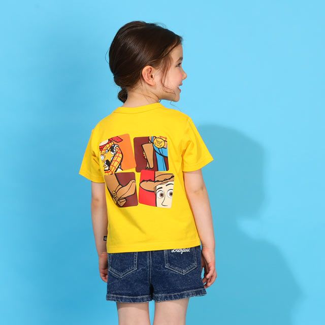 【ベビードール】ウッディ 親子お揃い なりきるベスト&times;キャラクターTシャツ 2点セット 0395K / トイ・ストーリー ベビーサイズ キッズ リンクコーデ ペアルック 親子コーデ トップス 半袖 クルーネック カットソー コーデセット コスプレ