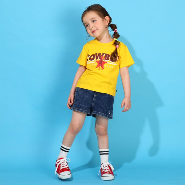 【ベビードール】ウッディ 親子お揃い なりきるベスト&times;キャラクターTシャツ 2点セット 0395K / トイ・ストーリー ベビーサイズ キッズ リンクコーデ ペアルック 親子コーデ トップス 半袖 クルーネック カットソー コーデセット コスプレ