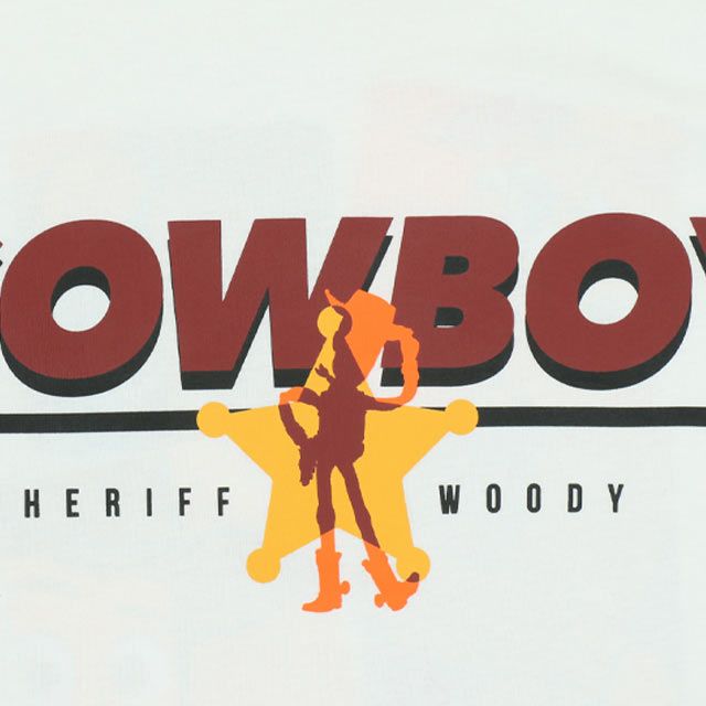 【ベビードール】ウッディ 親子お揃い キャラクターTシャツ 0396A / トイ・ストーリー 大人 ユニセックス 男女兼用 リンクコーデ ペアルック 親子コーデ トップス 半袖 クルーネック カットソー 天竺素材