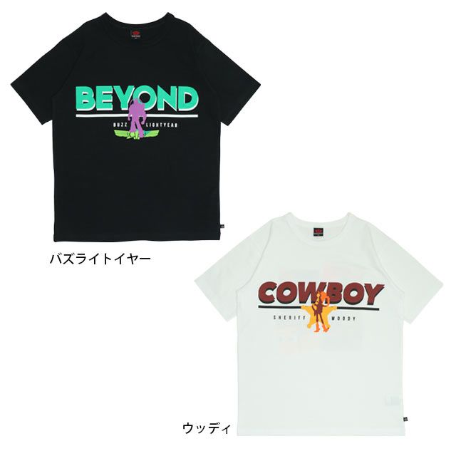 【ベビードール】ウッディ 親子お揃い キャラクターTシャツ 0396A / トイ・ストーリー 大人 ユニセックス 男女兼用 リンクコーデ ペアルック 親子コーデ トップス 半袖 クルーネック カットソー 天竺素材