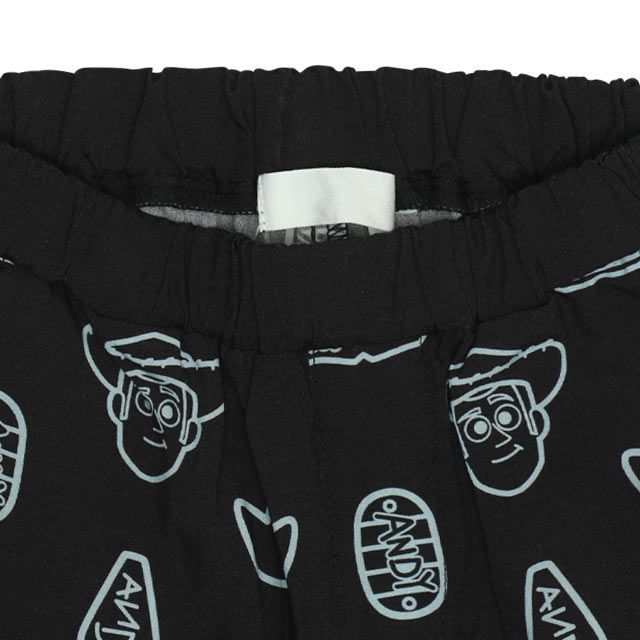 【ベビードール】親子お揃い トイ・ストーリー 総柄ハーフパンツ 0398K （トップス別売り） / ベビーサイズ キッズ リンクコーデ ペアルック 親子コーデ ボトムス ショートパンツ 短パン 半ズボン ウエスト総ゴム ゴム穴付 レーヨン素材 セットアップアイテム