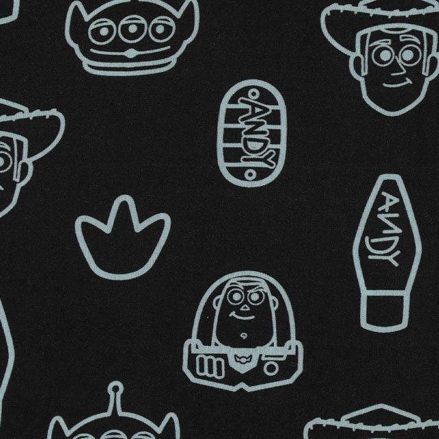 【ベビードール】親子お揃い トイ・ストーリー 総柄半袖シャツ 0399A （ボトムス別売り） / 大人 ユニセックス 男女兼用 リンクコーデ ペアルック 親子コーデ トップス 羽織り 半袖 開襟 オープンカラー 配色ボタン レーヨン素材 セットアップアイテム