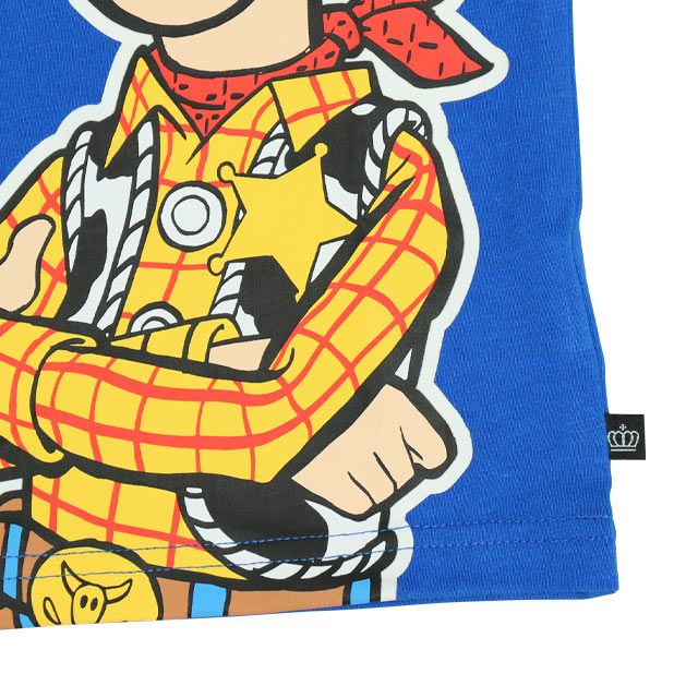 【ベビードール】バズ 親子お揃い 蓄光キャラクターTシャツ 0400K / トイ・ストーリー ベビーサイズ キッズ リンクコーデ ペアルック 親子コーデ トップス 半袖 クルーネック カットソー 暗いところで光る 天竺素材