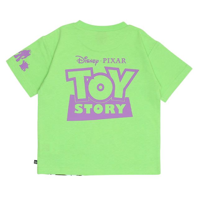 【ベビードール】バズ 親子お揃い 蓄光キャラクターTシャツ 0400K / トイ・ストーリー ベビーサイズ キッズ リンクコーデ ペアルック 親子コーデ トップス 半袖 クルーネック カットソー 暗いところで光る 天竺素材