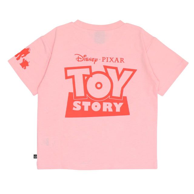 【ベビードール】ジェシー 親子お揃い 蓄光キャラクターTシャツ 0400K / トイ・ストーリー ベビーサイズ キッズ リンクコーデ ペアルック 親子コーデ トップス 半袖 クルーネック カットソー 暗いところで光る 天竺素材