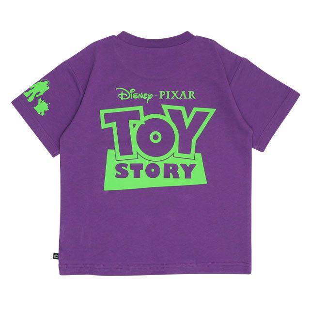 【ベビードール】リトルグリーンメン 親子お揃い 蓄光キャラクターTシャツ 0400K / トイ・ストーリー ベビーサイズ キッズ リンクコーデ ペアルック 親子コーデ トップス 半袖 クルーネック カットソー 暗いところで光る 天竺素材