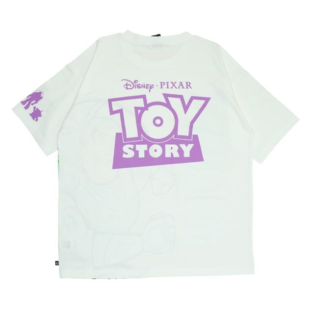 【ベビードール】バズ 親子お揃い 蓄光キャラクターTシャツ 0400A / トイ・ストーリー 大人 ユニセックス 男女兼用 リンクコーデ ペアルック 親子コーデ トップス 半袖 クルーネック カットソー 暗いところで光る 天竺素材