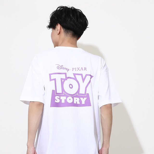 【ベビードール】バズ 親子お揃い 蓄光キャラクターTシャツ 0400A / トイ・ストーリー 大人 ユニセックス 男女兼用 リンクコーデ ペアルック 親子コーデ トップス 半袖 クルーネック カットソー 暗いところで光る 天竺素材