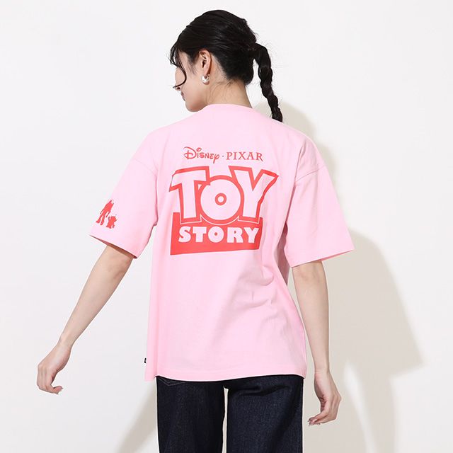 【ベビードール】ジェシー 親子お揃い 蓄光キャラクターTシャツ 0400A / トイ・ストーリー 大人 ユニセックス 男女兼用 リンクコーデ ペアルック 親子コーデ トップス 半袖 クルーネック カットソー 暗いところで光る 天竺素材