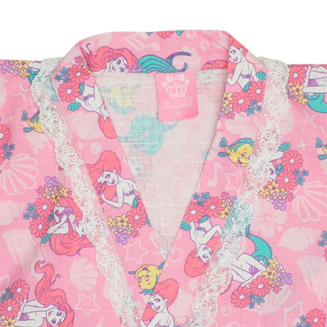 【ベビードール】アナ エルサ プリンセス / 2WAY浴衣ワンピース 0434K / 90cm-140cm キッズ セパレートタイプ 3点セット 半袖 ワンピ ロングスカート 作り帯 胸部総ゴム（ギャザー） 肩紐長さ調整可（2段階/取り外し不可）