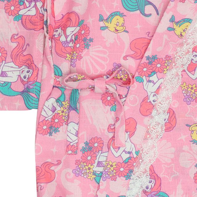 【ベビードール】アナ エルサ プリンセス / 2WAY浴衣ワンピース 0434K / 90cm-140cm キッズ セパレートタイプ 3点セット 半袖 ワンピ ロングスカート 作り帯 胸部総ゴム（ギャザー） 肩紐長さ調整可（2段階/取り外し不可）