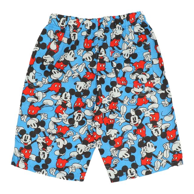 【ベビードール】ミッキー 甚平 上下2点セット 0429K / 80cm-130cm ベビーサイズ キッズ リンクコーデ ペアルック セットアップ 半袖 半ズボン ハーフパンツ ウエスト総ゴム ゴム穴付