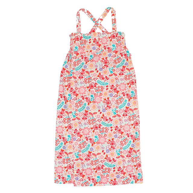 【ベビードール】ミニー 2WAY浴衣ワンピース 0431K / 90cm-140cm キッズ セパレートタイプ 3点セット 半袖 ワンピ ロングスカート 作り帯 胸部総ゴム（ギャザー） 肩紐長さ調整可（2段階/取り外し不可）