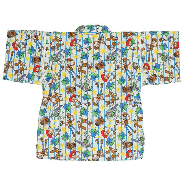 【ベビードール】トイ・ストーリー 甚平 上下2点セット 0432K / 80cm-130cm ベビーサイズ キッズ リンクコーデ ペアルック セットアップ 半袖 半ズボン ハーフパンツ ウエスト総ゴム ゴム穴付