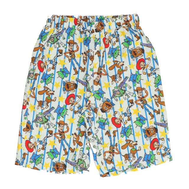 【ベビードール】トイ・ストーリー 甚平 上下2点セット 0432K / 80cm-130cm ベビーサイズ キッズ リンクコーデ ペアルック セットアップ 半袖 半ズボン ハーフパンツ ウエスト総ゴム ゴム穴付