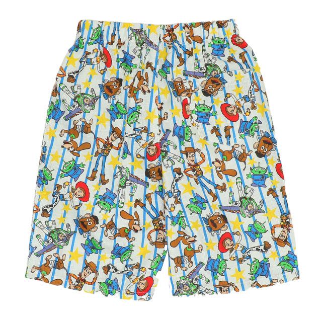 【ベビードール】トイ・ストーリー 甚平 上下2点セット 0432K / 80cm-130cm ベビーサイズ キッズ リンクコーデ ペアルック セットアップ 半袖 半ズボン ハーフパンツ ウエスト総ゴム ゴム穴付