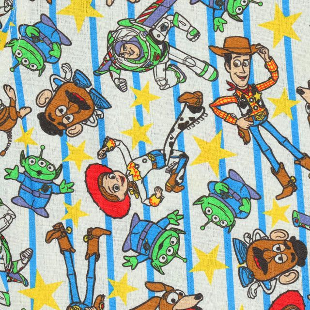 【ベビードール】トイ・ストーリー 甚平 上下2点セット 0432K / 80cm-130cm ベビーサイズ キッズ リンクコーデ ペアルック セットアップ 半袖 半ズボン ハーフパンツ ウエスト総ゴム ゴム穴付