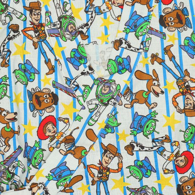 【ベビードール】トイ・ストーリー 甚平 上下2点セット 0432K / 80cm-130cm ベビーサイズ キッズ リンクコーデ ペアルック セットアップ 半袖 半ズボン ハーフパンツ ウエスト総ゴム ゴム穴付