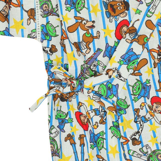 【ベビードール】トイ・ストーリー 甚平 上下2点セット 0432K / 80cm-130cm ベビーサイズ キッズ リンクコーデ ペアルック セットアップ 半袖 半ズボン ハーフパンツ ウエスト総ゴム ゴム穴付