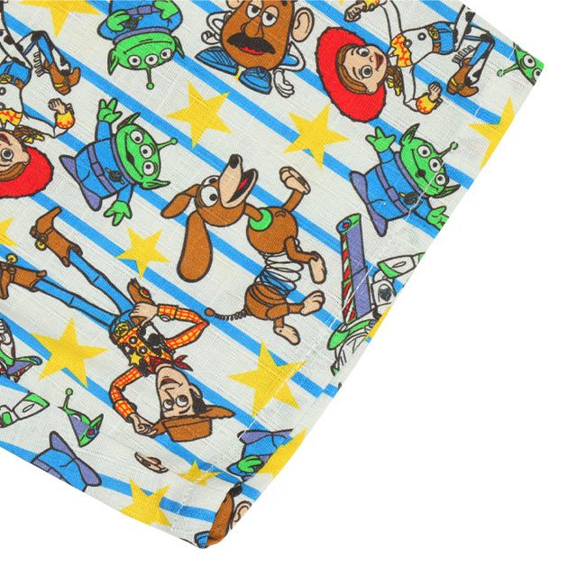 【ベビードール】トイ・ストーリー 甚平 上下2点セット 0432K / 80cm-130cm ベビーサイズ キッズ リンクコーデ ペアルック セットアップ 半袖 半ズボン ハーフパンツ ウエスト総ゴム ゴム穴付