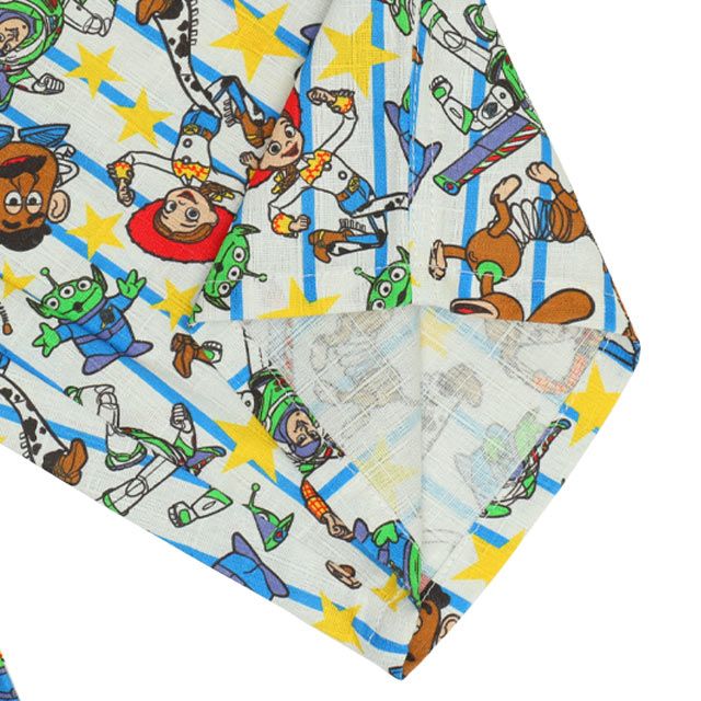 【ベビードール】トイ・ストーリー 甚平 上下2点セット 0432K / 80cm-130cm ベビーサイズ キッズ リンクコーデ ペアルック セットアップ 半袖 半ズボン ハーフパンツ ウエスト総ゴム ゴム穴付