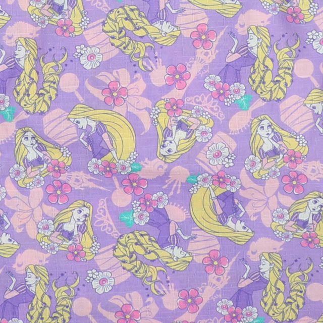 【ベビードール】ラプンツェル プリンセス / 2WAY浴衣ワンピース 0434K / 90cm-140cm キッズ セパレートタイプ 3点セット 半袖 ワンピ ロングスカート 作り帯 胸部総ゴム（ギャザー） 肩紐長さ調整可（2段階/取り外し不可）