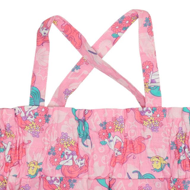 【ベビードール】ラプンツェル プリンセス / 2WAY浴衣ワンピース 0434K / 90cm-140cm キッズ セパレートタイプ 3点セット 半袖 ワンピ ロングスカート 作り帯 胸部総ゴム（ギャザー） 肩紐長さ調整可（2段階/取り外し不可）