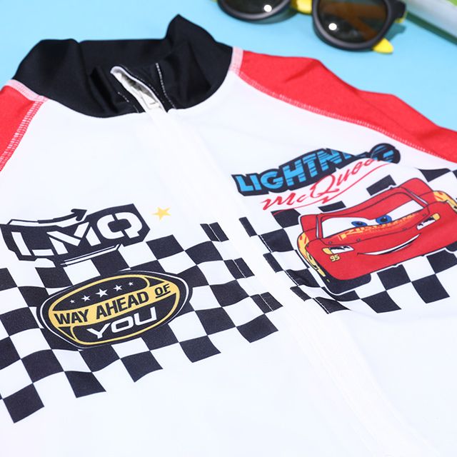 【ベビードール】カーズ ラッシュガード 0435K (ボトムス別売り) / ライトニング・マックィーン ベビーサイズ キッズ スイムウェア 水着 トップス 長袖 羽織 速乾 UVカット 紫外線対策 日焼け防止 ケガ防止 セットアップ対応商品