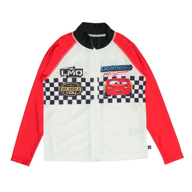 【ベビードール】カーズ ラッシュガード 0435K (ボトムス別売り) / ライトニング・マックィーン ベビーサイズ キッズ スイムウェア 水着 トップス 長袖 羽織 速乾 UVカット 紫外線対策 日焼け防止 ケガ防止 セットアップ対応商品