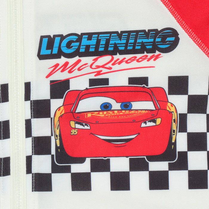 【ベビードール】カーズ ラッシュガード 0435K (ボトムス別売り) / ライトニング・マックィーン ベビーサイズ キッズ スイムウェア 水着 トップス 長袖 羽織 速乾 UVカット 紫外線対策 日焼け防止 ケガ防止 セットアップ対応商品