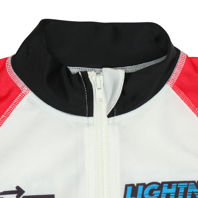 【ベビードール】カーズ ラッシュガード 0435K (ボトムス別売り) / ライトニング・マックィーン ベビーサイズ キッズ スイムウェア 水着 トップス 長袖 羽織 速乾 UVカット 紫外線対策 日焼け防止 ケガ防止 セットアップ対応商品