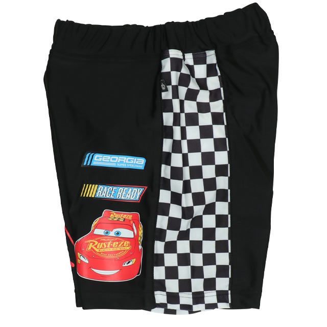 【ベビードール】カーズ 水着ハーフパンツ 0436K (トップス別売り) / ライトニング・マックィーン ベビーサイズ キッズ スイムウェア 水着 ボトムス 半ズボン 速乾 縦横伸縮 インナーパンツ付 ウエスト総ゴム スピンドル有り セットアップ対応商品