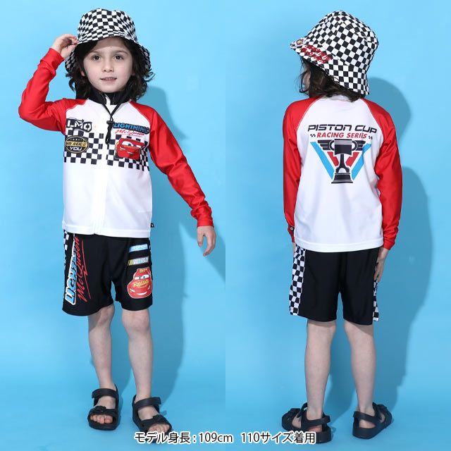 【ベビードール】カーズ 水着ハーフパンツ 0436K (トップス別売り) / ライトニング・マックィーン ベビーサイズ キッズ スイムウェア 水着 ボトムス 半ズボン 速乾 縦横伸縮 インナーパンツ付 ウエスト総ゴム スピンドル有り セットアップ対応商品