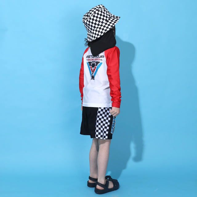 【ベビードール】カーズ 水着ハーフパンツ 0436K (トップス別売り) / ライトニング・マックィーン ベビーサイズ キッズ スイムウェア 水着 ボトムス 半ズボン 速乾 縦横伸縮 インナーパンツ付 ウエスト総ゴム スピンドル有り セットアップ対応商品