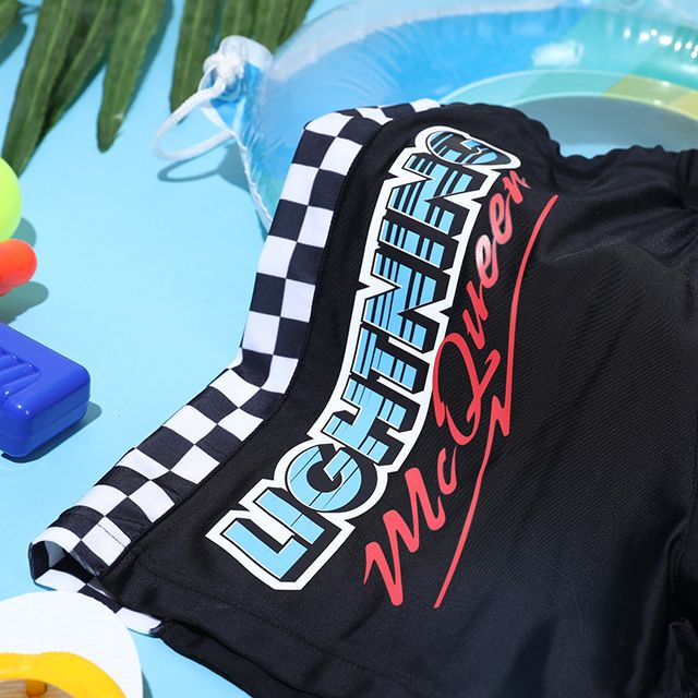 【ベビードール】カーズ 水着ハーフパンツ 0436K (トップス別売り) / ライトニング・マックィーン ベビーサイズ キッズ スイムウェア 水着 ボトムス 半ズボン 速乾 縦横伸縮 インナーパンツ付 ウエスト総ゴム スピンドル有り セットアップ対応商品