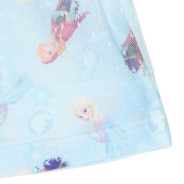 【ベビードール】アナ エルサ プリンセス水着 0442K / ベビーサイズ キッズ スイムウェア 水着 ワンピース ヘアバンド付き 2点セット 速乾 やわらか 楽ちん 【hg】