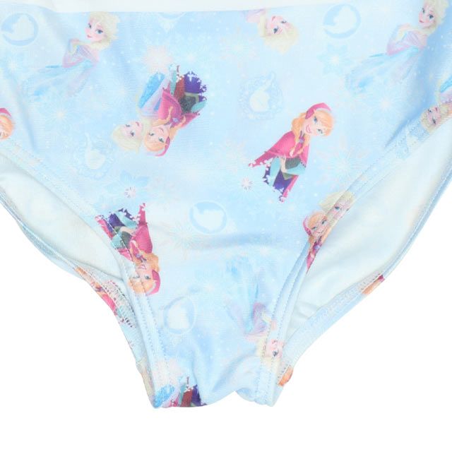 【ベビードール】アナ エルサ プリンセス水着 0442K / ベビーサイズ キッズ スイムウェア 水着 ワンピース ヘアバンド付き 2点セット 速乾 やわらか 楽ちん 【hg】