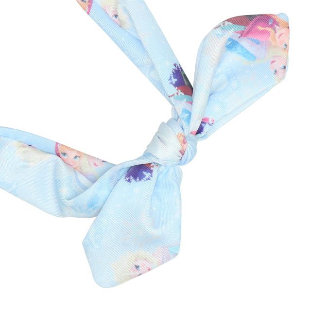 【ベビードール】アナ エルサ プリンセス水着 0442K / ベビーサイズ キッズ スイムウェア 水着 ワンピース ヘアバンド付き 2点セット 速乾 やわらか 楽ちん 【hg】